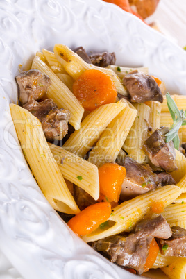 penne with goulash