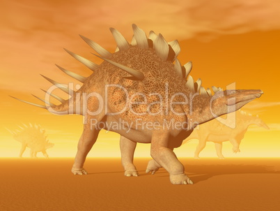 Kentrosaurus dinosaur - 3D render