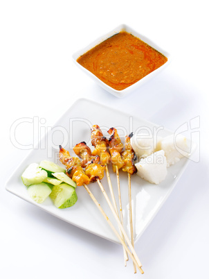 Chicken satay or sate