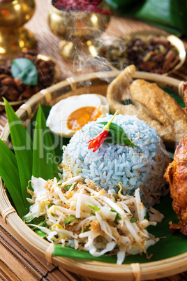 Malay rice dish nasi kerabu