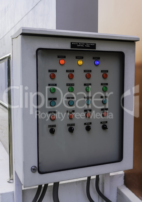 water treatment control panel