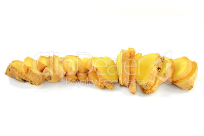 Sliced Organic Ginger Root