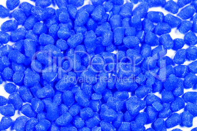 translucent blue plastic polymer