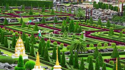 Nong Nooch tropical botanical garden in Thailand