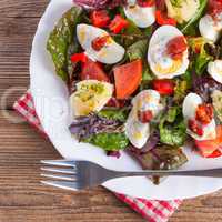 salad with boiled egg
