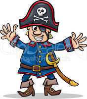 pirate captain cartoon illustration