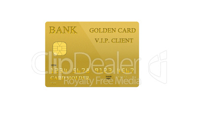 credit card isolated on white background