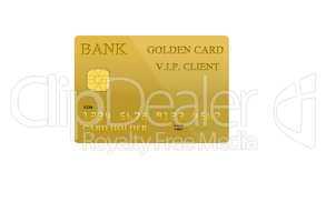 credit card isolated on white background