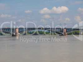 Rhine river in Mainz