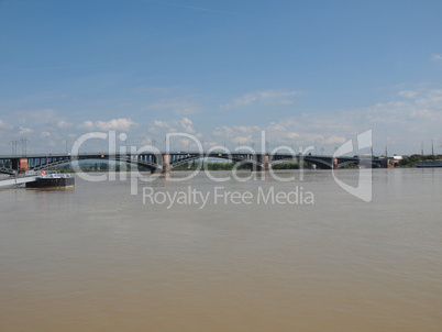 Rhine river in Mainz