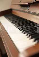 Old upright piano