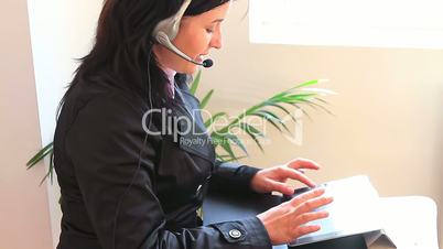 Receptionist On The Phone