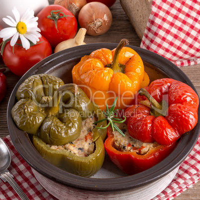 stuffed peppers with rice