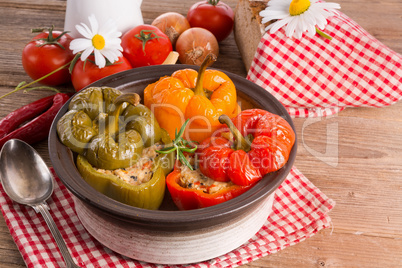 stuffed peppers with rice