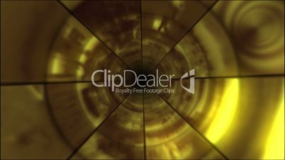Video Clips Tunnel Vortex Gold Fly Through