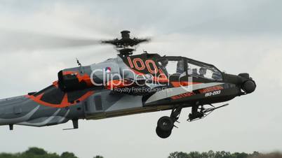 Apache AH-64 Helicopter lift off 10945