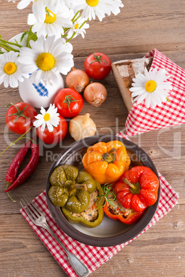 stuffed peppers with rice