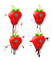 pinned strawberries