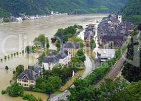 Hochwasser in St. Goar am Rheim