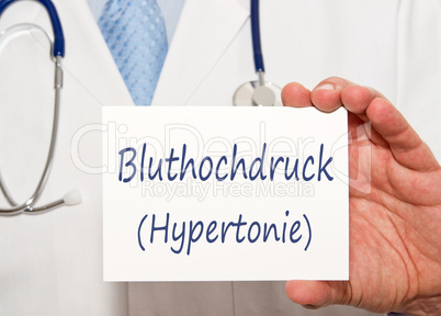 Bluthochdruck - Hypertonie