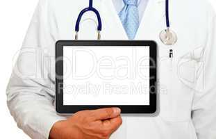 Arzt mit Tablet PC