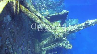 Shipwreck Salem Express in Red Sea, bottom of the sea