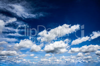 blue sky with clouds