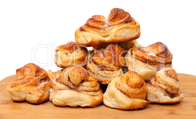 Fresh appetizing sweet rolls