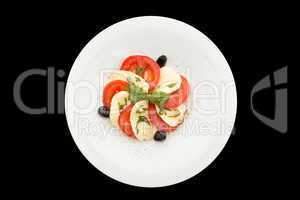 Fresh tomatoes, mozzarella salad