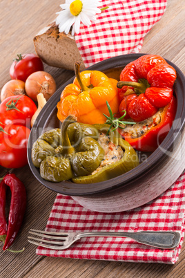 stuffed peppers with rice