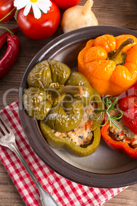 stuffed peppers with rice