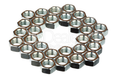hexagon of nuts
