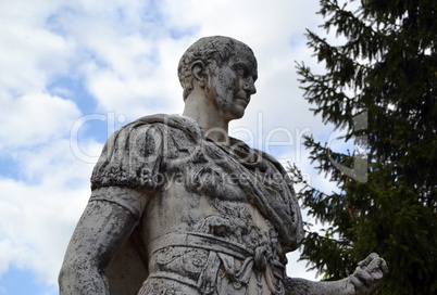 Statue of Julius Caesar in the city of Nyon