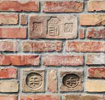 Closeup photo about a brick wall