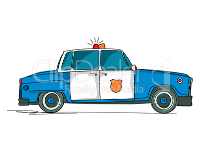 police car cartoon