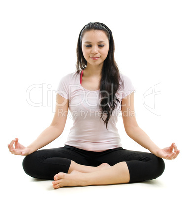 Lotus pose yoga