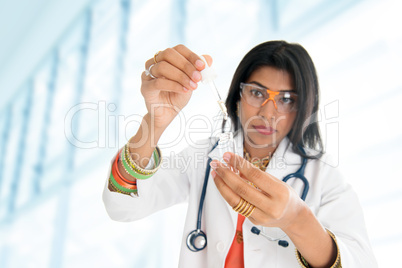 Indian female scientific researcher