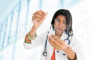 Indian female scientific researcher