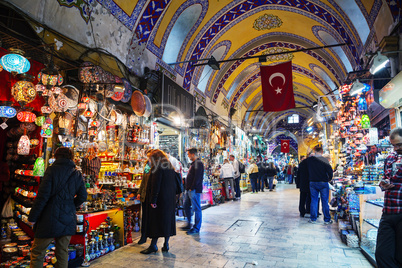Grand Bazaar in Istanbul interior