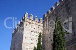 Outer wall of the Real  Alcazar of Jerez