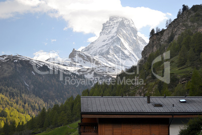 View of the Swiss Alpel