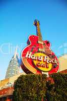 Hard Rock cafe sign in Nashville