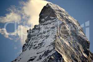 Mountain Matterhorn above Zermatt