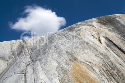 Felswand am Aletschgletscher
