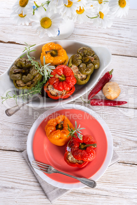 stuffed peppers with rice