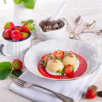 dumplings with strawberries