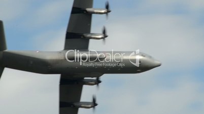 Lockheed C-130J Super Hercules fly by close 10988