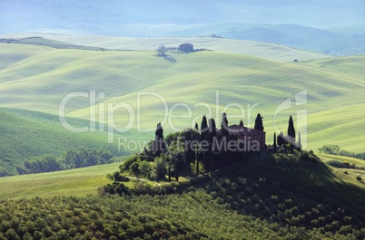 Toskana Haus im Nebel - Tuscany house in fog 04