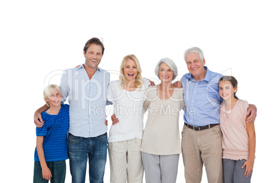 Extended family gesturing