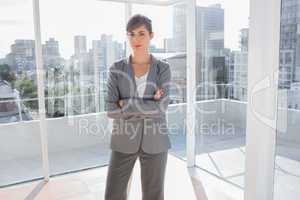 Smiling businesswoman in office